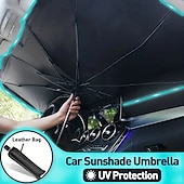 billiga Solskydd- och skärmar till bilen-Bil solskyddsregn för framrutan hopfällbar UV-skydd inredning solskydd auto vindruteöverdrag UV-blockerare för bil