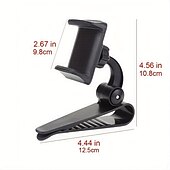 cheap Car Holder-Sun Visor Phone Mount Car Phone Holder For Car Universal 360 Rotating Car Mount Support Clip Bracket Cradle Clip Compatible To Smartphones