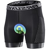 baratos Roupa interior masculina e Camada Base-Homens Cueca Boxer Acolchoada Bermudas Acolchoadas Para Ciclismo Moto Shorts acolchoados / camurça Calças Ciclismo de Montanha Ciclismo de Estrada Esportes Respirável Secagem Rápida Leve Redutor de