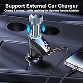 economico Kit vivavoce bluetooth per auto-Caricatore per auto da 150W - Ricarica super veloce USB tipo C PD 4.0 e Quick Charge 3.0 adattatore accendisigari