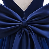 preiswerte Blumenmädchenkleider-kinderkleidung Mädchen Blumenmädchen Kleid Kleid Party Kleid Feste Farbe Ärmellos Formal Leistung Hochzeit Gitter Rückenfrei Elegant Modisch bezaubernd Polyester Maxi abendkleider Schaukelkleid