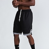 Χαμηλού Κόστους Casual σορτς-Ανδρικά Active Shorts Σορτς μπάσκετ Casual σορτς Τσέπη Κορδόνι Ελαστική μέση Σκέτο Άνεση Moale Causal Καθημερινά Αργίες Αθλήματα Μοντέρνα Μαύρο Λευκό