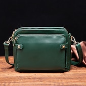 levne Tašky přes rameno-Dámské Crossbody kabelka Taška přes rameno Aktovka PU kůže Nakupování Denní Zip Nastavitelná Velká kapacita Voděodolný Pevná barva Vínově rudá Černá Hnědá