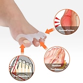 economico Cura Personale &amp; Salute-2 pz/paia dito in silicone protettore punta separatori barelle raddrizzatore borsite protettore sollievo dal dolore cura del piede