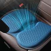 voordelige Hoes voor eetkamerstoel-gel zitkussen vermindert pijn in de heuprug door lang zitten, ademend verkoelend zitkussen honingraatontwerp absorbeert druk draagbaar voor bureaustoel sofa auto rolstoel