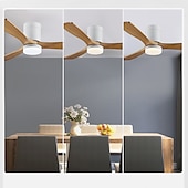 voordelige Plafondventilatorverlichting-plafondventilator met app voor lichtcirkelontwerp&amp;amp; afstandsbediening kristal 108cm dimbaar 6 windsnelheden moderne plafondventilator voor slaapkamer, woonkamer, kleine kamer 110-240v