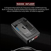 preiswerte Frontscheiben-Anzeigen-rad2000 auto detektor 12 v englisch russisch laser rador erkennung geschwindigkeit alarm warnung x k ka band auto zubehör