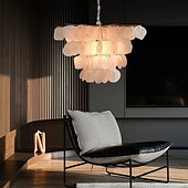 baratos Candeeiros de Lustre-5-luz 64 cm Design de lanterna Lustres Metal Concha Acabamentos Pintados Moderno 110-120V 220-240V
