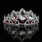 billige Tilbehør og mer-Hodeplagg Diademer Pannen Krone Retro / vintage Elegant og moderne Gotisk Royal Style Legering Til Prinsesse Svart svane Cosplay Halloween Karneval Dame Jente Kostyme smykker Motesmykker
