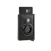 billiga Plånböcker-rfid-blockerande kolfiberplånbok för män med korthållare och airtag-ring – elegant, säker och snygg för dagligt bruk och resor