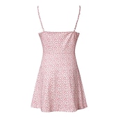 levne Sundresses-Dámské Volnočasové šaty Letní šaty Květinové šaty Mini šaty Tmavě žlutá Bledě růžová Bílá Bez rukávů Květinový Šněrování Jaro Léto Špagetová ramínka horký Dovolená Víkend Štíhlý 2023 S M L XL XXL 3XL