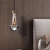 abordables Éclairages pour îlot-Lampes suspendues à LED galss design 12 &quot;éclairage d&#039;îlot de cuisine moderne ferme hall d&#039;entrée luminaires plafond suspendu globe sur table cordon réglable 1 pièces 110-240v