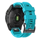 Χαμηλού Κόστους Ζώνες ρολογιών Garmin-Παρακολουθήστε το συγκρότημα για Γκάρμιν Fenix 7 7X 6 6X Pro Epix Pro 47mm 51mm Instinct 2X Approach S70 47mm S62 S60 Forerunner 955 945 Epix Marq Descent Quatix 22mm 26mm σιλικόνη Αντικατάσταση Λουρί