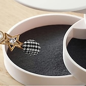 voordelige badkamer organisator-roterende sieraden organizer, 1pc roterende meerlaagse desktop opbergdoos, haaraccessoires sieraden make-up doos met deksel, stofdichte sieradendoos, sieraden opbergdoos