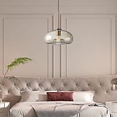 cheap Island Lights-20 cm Single Design Pendant Light Glass Glass Electroplated Vintage Nordic Style 110-120V 220-240V