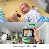 cheap Baby Monitors-Baby Monitor - 3.5 Screen Video Baby Monitor with Camera and Audio - Remote Pan-Tilt-Zoom Night Vision VOX Mode Temperature Monitoring Lullabies 2-Way Talk 960ft Range