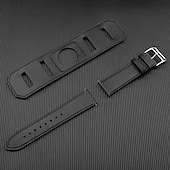 economico Cinturini per orologi Samsung-Cinturino per orologio  per Samsung Watch 7/6/5/4 40/44mm, Galaxy Watch 5 Pro 45mm, Galaxy Watch 6/4 Classic 42/46/43/47mm, Watch 3, Active 2, Gear S3 S2 Vera pelle Sostituzione Cinghia 20mm 22mm