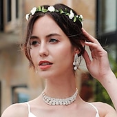 abordables Accesorios para el peinado del cabello-señora chica moda flor bohemia corona floral guirnalda diademas 10pcs