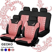 baratos Capas para bancos de automóveis-conjunto de capas de assento de carro starfire 4/9pcs ajuste universal capas para a maioria dos carros protetor de assento de carro estilo lagartixa quatro estações