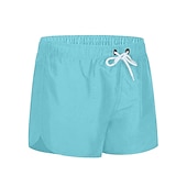 baratos shorts de natação masculinos-Homens Roupa de Banho Shorts de Natação Calção Justo de Natação Tecido Conforto Respirável Ao ar livre Diário Para Noite Moda Casual Preto Branco