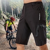 abordables Shorts, collants et pantalons pour hommes-Homme Short VTT Velo Cyclisme Short Vélo Vélo Cuissard Short Short VTT Vélo tout terrain Vélo Route Des sports Respirable Séchage rapide Poids Léger Bandes Réfléchissantes Noir avec rouge Noir