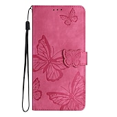 levne Pouzdra pro Samsung-telefon Carcasă Pro Samsung Galaxy S23 S22 S21 S20 Plus Ultra A54 A34 A14 A73 A53 A33 A23 A13 S10 Plus S25 Ultra Pouzdro na peněženku Flip Peněženka Ochrana celého těla Motýl TPU PU kůže