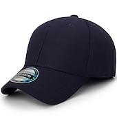 cheap Men&#039;s Baseball Cap-Men&#039;s Baseball Cap Trucker Hat Black Deep Blue Polyester Travel Beach Outdoor Vacation Plain Adjustable Sunscreen Breathable Fashion