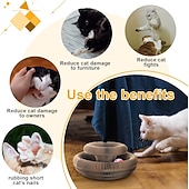 cheap Cat Toys-Magic Organ Cat Toy Cats Scratcher Scratch Board Round Corrugated Scratching Post Toys for Cats Grinding Claw Cat Accessories