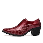 preiswerte Formell-Herren-Oxford-Schnürschuhe aus weißem Lacklederimitat – elegante Schuhe mit Blockabsatz und Krokodilprägung im Vintage-Stil für Hochzeiten, Partys und formelle Anlässe