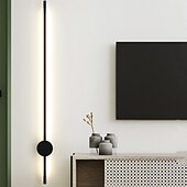 Недорогие Бра-Настенные светильники с регулируемой яркостью RGB, дизайнерские светодиодные настенные светильники для помещений с дистанционным управлением, 60/80/100 см, цветная световая колонна, меняющая цвет,