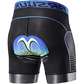 baratos Roupa interior masculina e Camada Base-Homens Cueca Boxer Acolchoada Bermudas Acolchoadas Para Ciclismo Moto Shorts acolchoados / camurça Calças Ciclismo de Montanha Ciclismo de Estrada Esportes Respirável Secagem Rápida Leve Redutor de