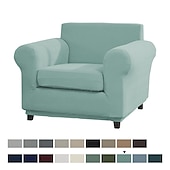 cheap Sofa Cover-Stretch Single Sofa Cover For Dogs Pet, Armchair Slipcover 1 Seater Couch Furniture Protector with Elastic Bottom Washable Couch Furniture Protector