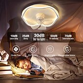 お買い得  シーリングファンライト-ライトアプリ付きシーリングファン&amp;amp; リモコン 50 センチメートル調光可能 6 スピードスプートニクデザイン投影シーリングファンメタルモダンスタイルスプートニク塗装仕上げ LED モダン 110-240v