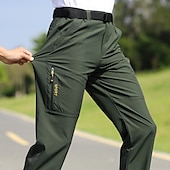 お買い得  パンツ・ショーツ-男性用 ハイキング パンツ アウトドア レギュラー 高通気性 速乾性 ソフト モイスチャーコントロール ボトムズ ダークグレー ブラック キャンピング＆ハイキング 狩猟 釣り S M L XL XXL