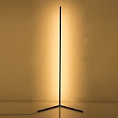 tanie ledowa lampa podłogowa-Nowoczesna narożna lampa podłogowa led nastrojowe światło światła kolorowa sypialnia salon dekoracja wnętrz oświetlenie wewnętrzne lampy stojące