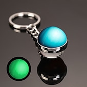 abordables Pendentifs et ornements pour voiture-lune porte-clés système solaire planète porte-clés galaxie nébuleuse espace porte-clés terre soleil mars jupiter saturne image double face boule de verre porte-clés
