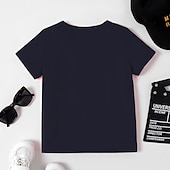 baratos Animais 3D da Menina-Para Meninas 3D Gráfico Desenho Animado Girafa Camisa Camiseta Manga Curta Impressão 3D Verão Primavera Ativo Moda Estilo bonito Infantil 3-12 anos Ao ar livre Casual Diário Normal