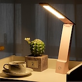 preiswerte Schreibtischlampen-Tragbare LED-Schreibtischlampe, faltbar, 3 Farben, Touch-dimmbar, Tischlampe, wiederaufladbar, USB-Nachtleselampe für Studium, Büroarbeit