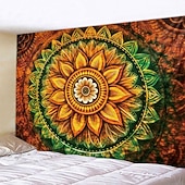 お買い得  マンダラタペストリー-自由奔放に生きる曼荼羅壁掛けタペストリー壁アート大型タペストリー壁画装飾写真背景ブランケットカーテンホームベッドルームリビングルーム装飾