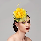 economico Fascinator-Fascinatori  Cappelli  Copricapi con floreale 1PC Occasione speciale  Ladies Day  Copricapo Melbourne Cup per un&#039;ottima impressione Fascinatori del Derby Giornata di corsa Vestito 2025