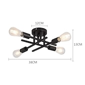 ieftine Montaj Plafon-plafoniera led 4 lumini 38cm candelabru stil nordic sputnik design metal stil artistic finisaje pictate industrial bucatarie dormitor lumini camera copiilor alb cald 110-240v