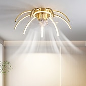 cheap Ceiling Fan Lights-Ceiling Fan with Light Dimmable 65cm 6 Wind Speeds Modern Ceiling Fan for Bedroom, Living Room App &amp; Remote Control 110-240V
