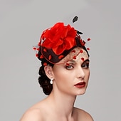 economico Fascinator-Fascinatori  Cappelli  Copricapi con floreale 1PC Occasione speciale  Ladies Day  Copricapo Melbourne Cup per un&#039;ottima impressione Fascinatori del Derby Giornata di corsa Vestito 2025
