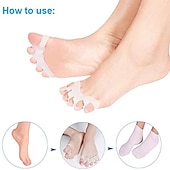 economico Cura Personale &amp; Salute-2 pz/paia dito in silicone protettore punta separatori barelle raddrizzatore borsite protettore sollievo dal dolore cura del piede