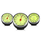 economico Ornamenti e pendenti per auto-1pc orologio luminoso per auto termometro igrometro decorazione per auto orologio luminoso per auto orologio al quarzo multi-funzione decorazione per interni auto