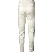 billiga Botten-Prins Vampyr Retro / vintage Punk och gotiskt Medeltida kostymer Renässans Steampunk Byxa Långbyxor Hög midja Herr Jacquard Kostym Årgång Cosplay Lång längd Byxor Halloween