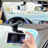 cheap Car Holder-Sun Visor Phone Mount Car Phone Holder For Car Universal 360 Rotating Car Mount Support Clip Bracket Cradle Clip Compatible To Smartphones