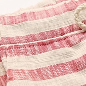cheap Classic-Men&#039;s Shorts Summer Shorts Beach Shorts Drawstring Elastic Waist Straight Leg Stripe Plaid Checkered Comfort Breathable Short Casual Daily Holiday Fashion Classic Style Black Red