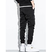 economico Pantaloni cargo-Per uomo Pantaloni cargo Tasca con patta Liscio Comfort Traspirante Esterno Giornaliero Per uscire Di tendenza Informale Nero Verde militare