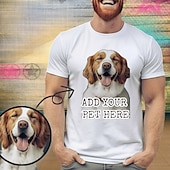 levne pánské zakázkové oblečení-zakázkové pánské tričko bavlna personalizované foto design obrázek text dopis grafika potisky posádka krk černá bílá červená modrá šedá tričko s krátkým rukávem sportovní móda ležérní léto